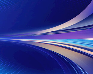 蓝色动感线条抽象背景图