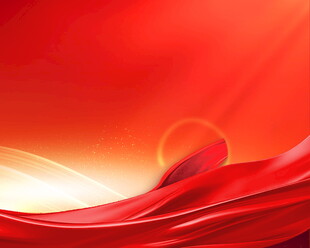 红色动感绸带背景图