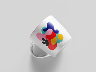 陶瓷马克杯设计样机展示