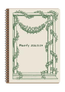 线圈本 植物边框