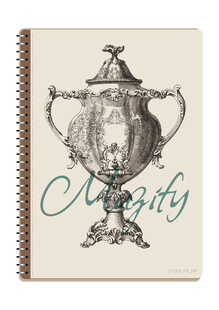 线圈本 欧式复古金属瓶