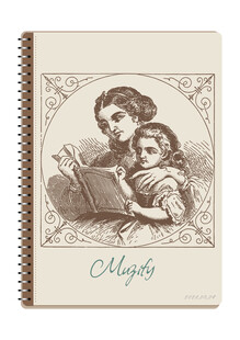 线圈本 阅读的母女