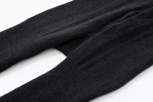 黑色紧身连裤袜特写