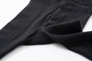 黑色紧身连裤袜特写