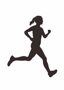 跑步剪影