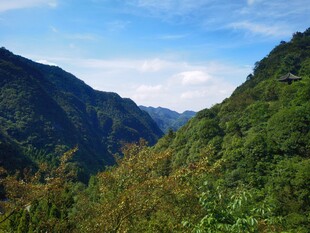 青山翠谷间的秀丽风光