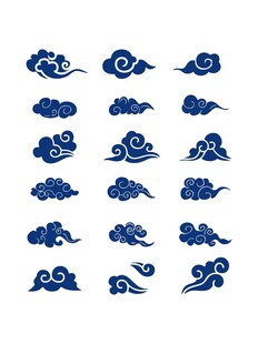 中式传统云纹图案集合