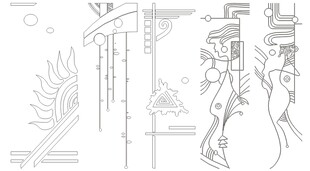 移门图案 线条背景 装饰线条