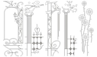 移门图案 线条背景 装饰线条