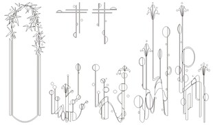 移门图案 线条背景 装饰线条