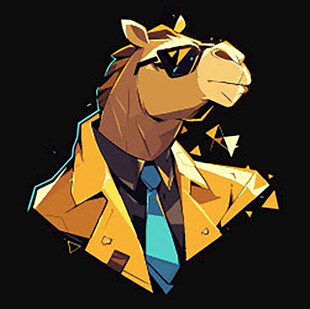 时尚骆驼卡通形象