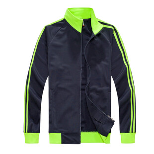 荧光绿边运动夹克外套
