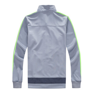 灰色运动外套背面展示