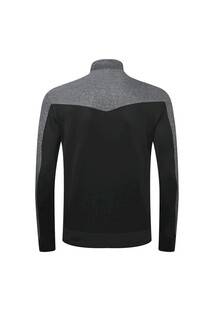 男士黑色拼接长袖上衣