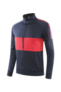 男士拼色立领运动上衣