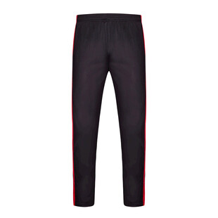 黑色侧边红条纹运动长裤