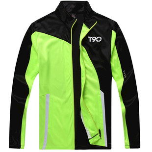 荧光绿黑拼接户外冲锋衣
