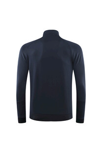 男士深蓝色立领长袖上衣