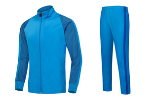 蓝色运动套装两件套