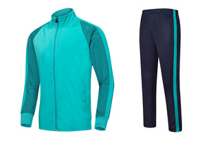 薄荷绿运动套装展示