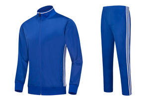 蓝色运动套装两件套