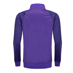紫色立领长袖运动上衣