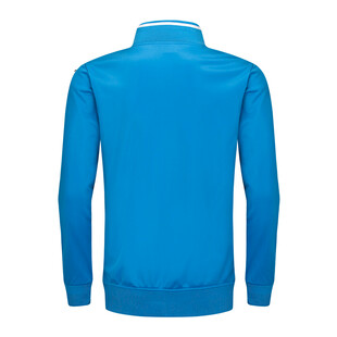 蓝色长袖拉链运动上衣