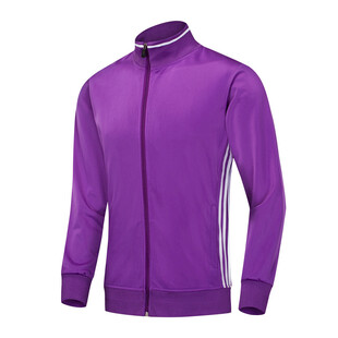 紫色拉链运动夹克