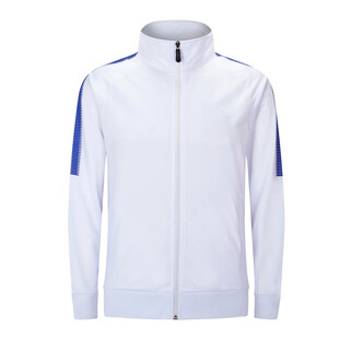 白色运动拉链外套