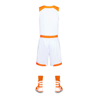 橙白配色篮球运动套装