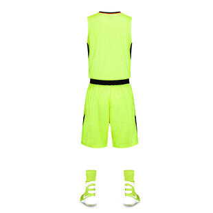 荧光绿篮球运动套装
