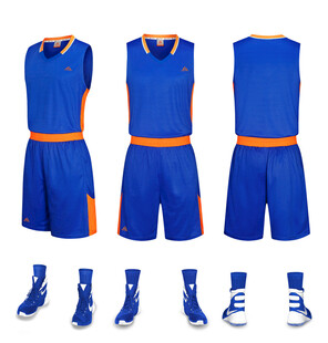 蓝色篮球运动套装展示