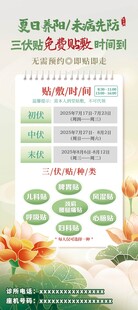 三伏贴三九贴海报