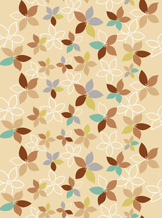 摇拽风车连续图案适合面料印花