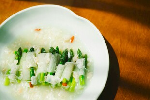 虾仁青菜粥