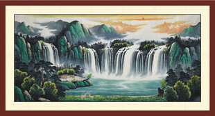客厅山水画 画框画