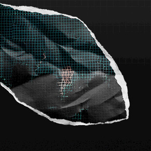 复古潮流酸性褶皱撕纸撕裂纸张