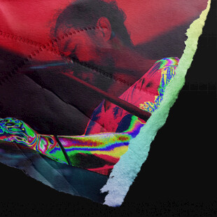 复古潮流酸抽象艺术撕裂效果图像