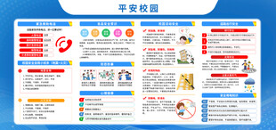 平安校园宣传展板