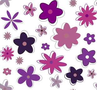 紫色花卉图案背景