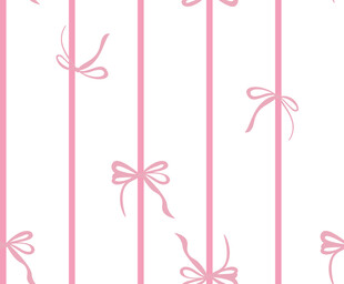 粉色蝴蝶结条纹图案背景
