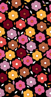 多彩小花图案背景