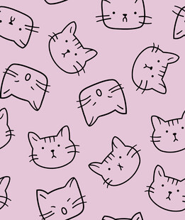 可爱猫咪图案背景