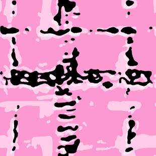 粉色抽象涂鸦艺术图案