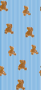 小熊条纹图案背景