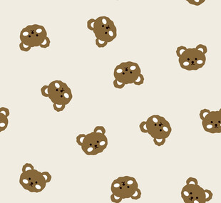 小熊图案背景纹理