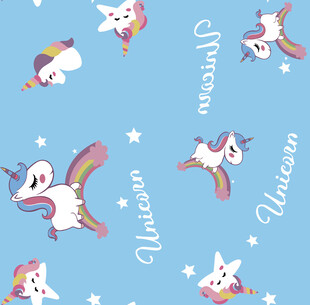 梦幻独角兽图案背景