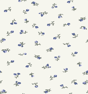 蓝白花卉图案背景纹理