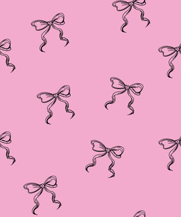 粉色蝴蝶结无缝图案背景