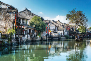 江南水乡古村落风景